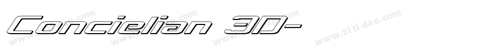 Concielian 3D字体转换